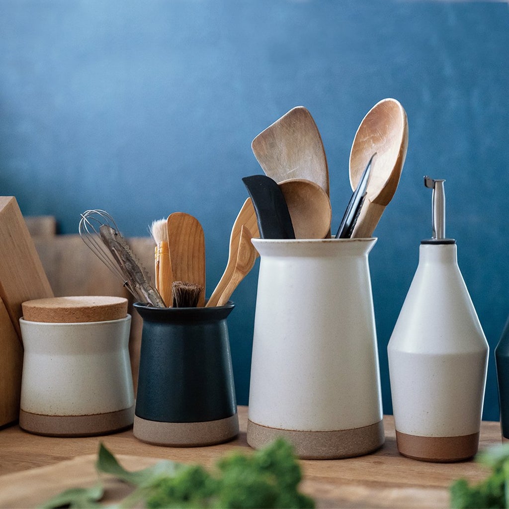 Kinto CLK-211 utensil holder 75mm white 2