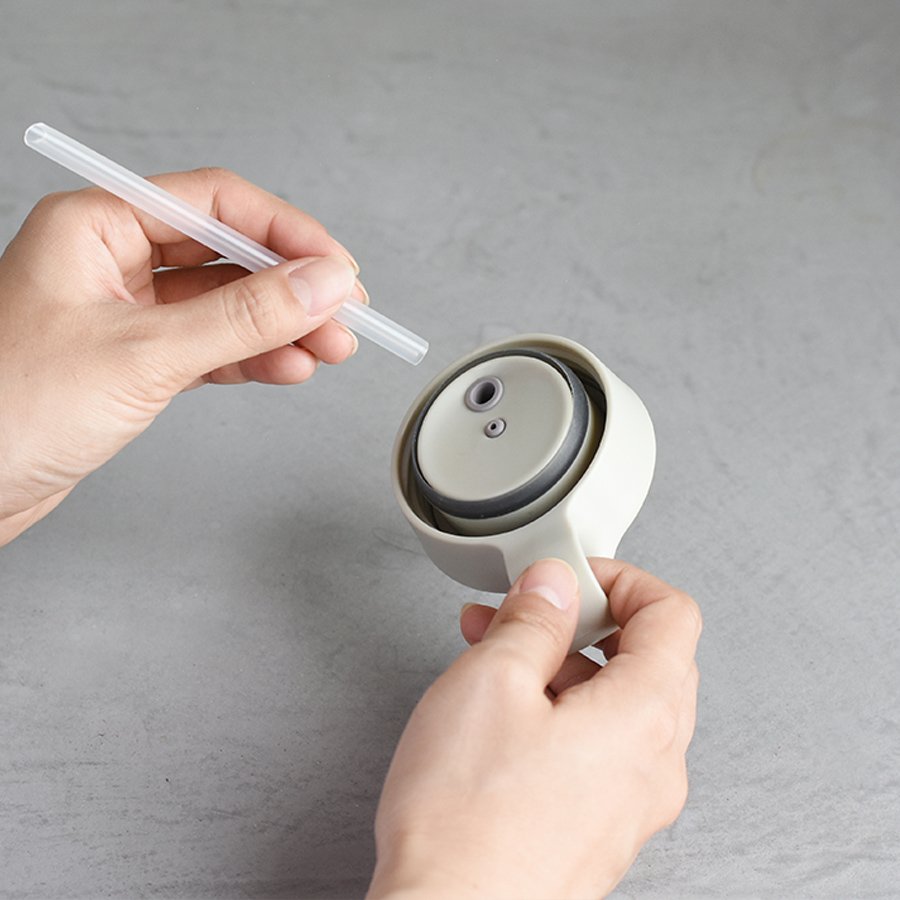 KINTO PLAY TUMBLER 300ML STRAW SET OF 2 CLEAR