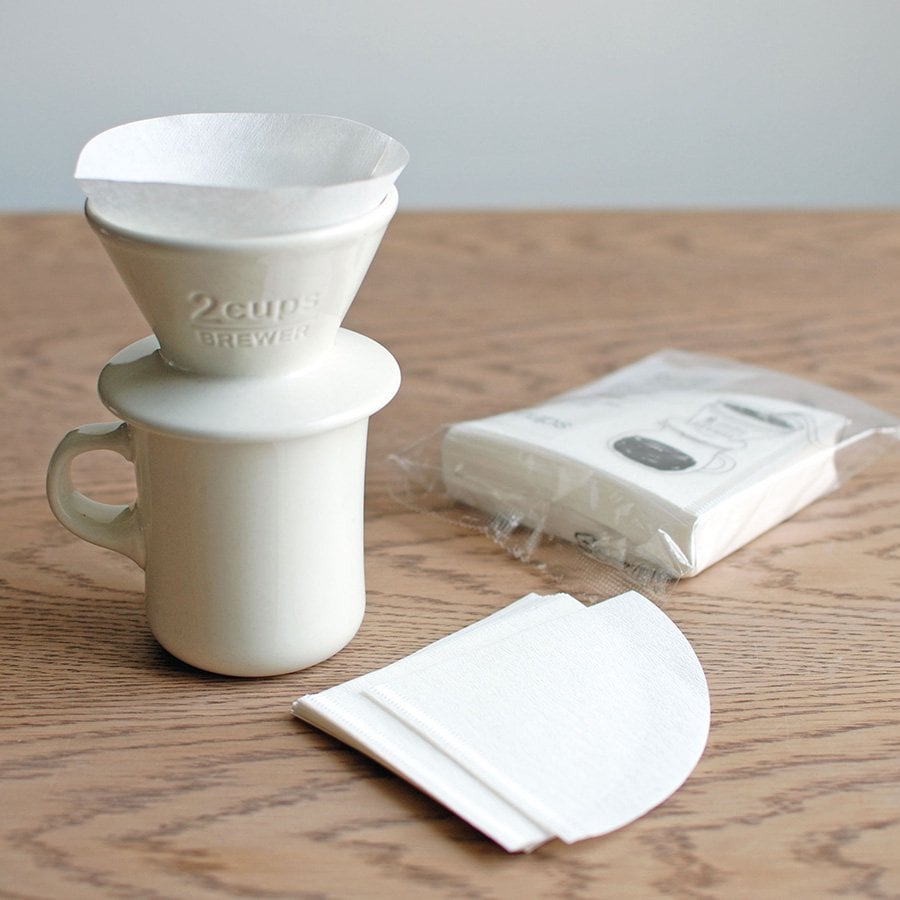 KINTO SCS COTTON PAPER FILTER 2CUPS WHITE