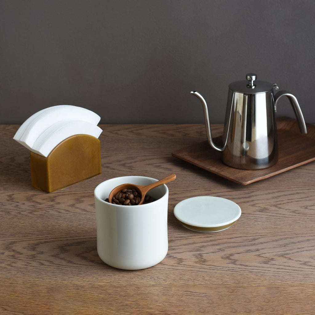 KINTO SCS COFFEE CANISTER 600ML WHITE