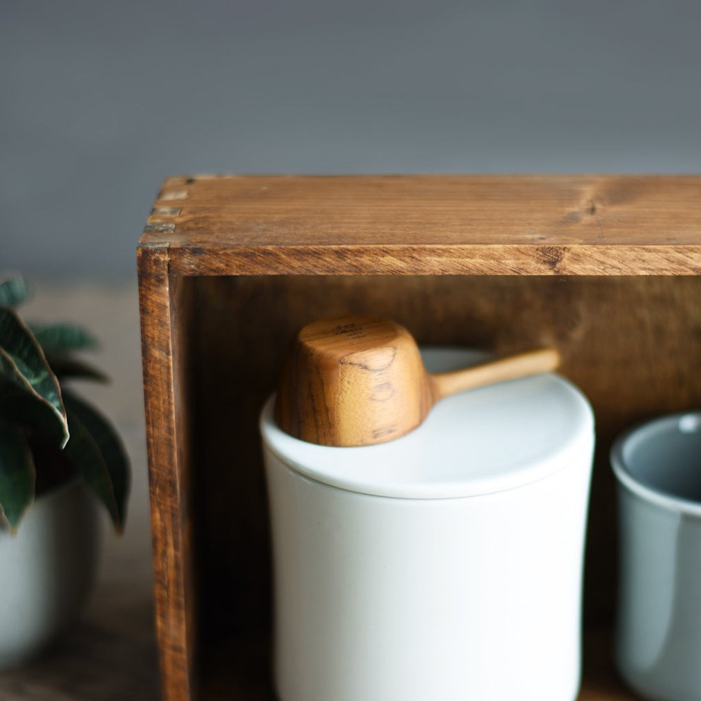 Kinto SCS coffee canister 600ml white 3