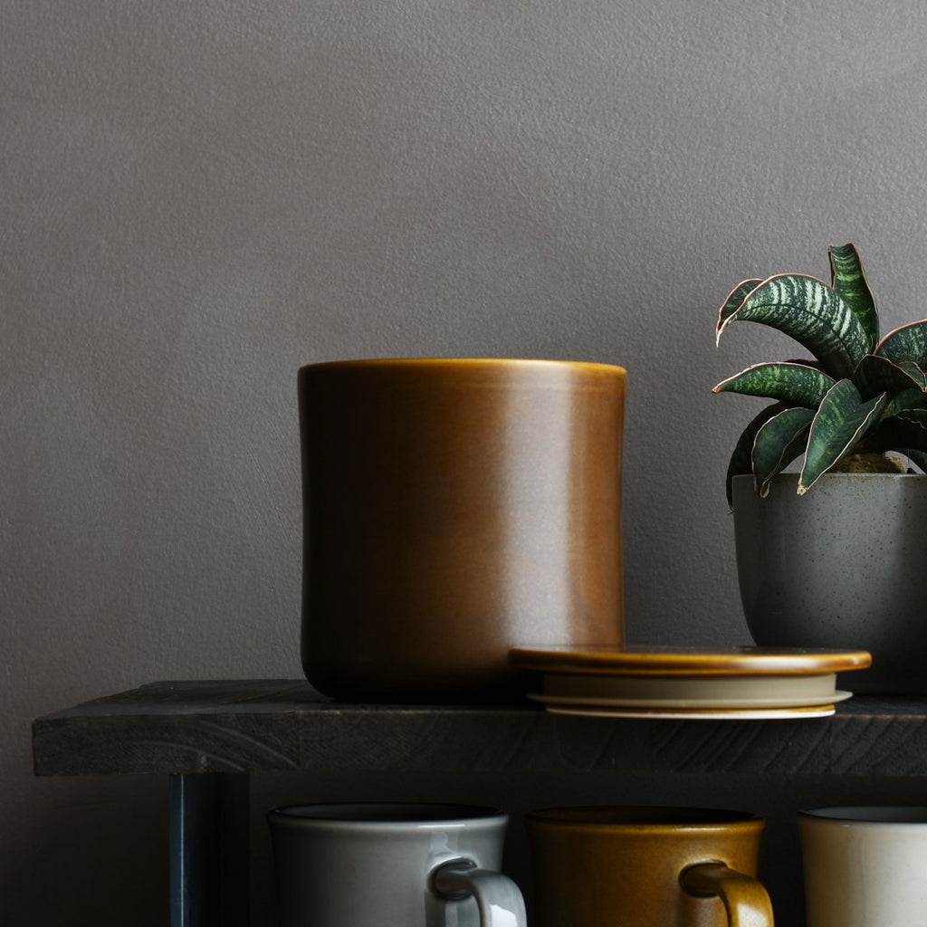 KINTO SCS COFFEE CANISTER 600ML BROWN