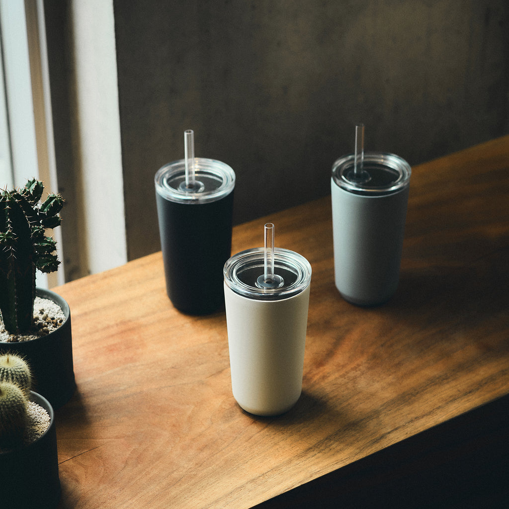 KINTO TO GO TUMBLER 480ML WITH STRAW BLACK