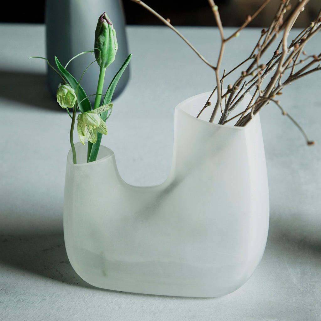 Kinto TRE vase 140x80x110mm  white 1