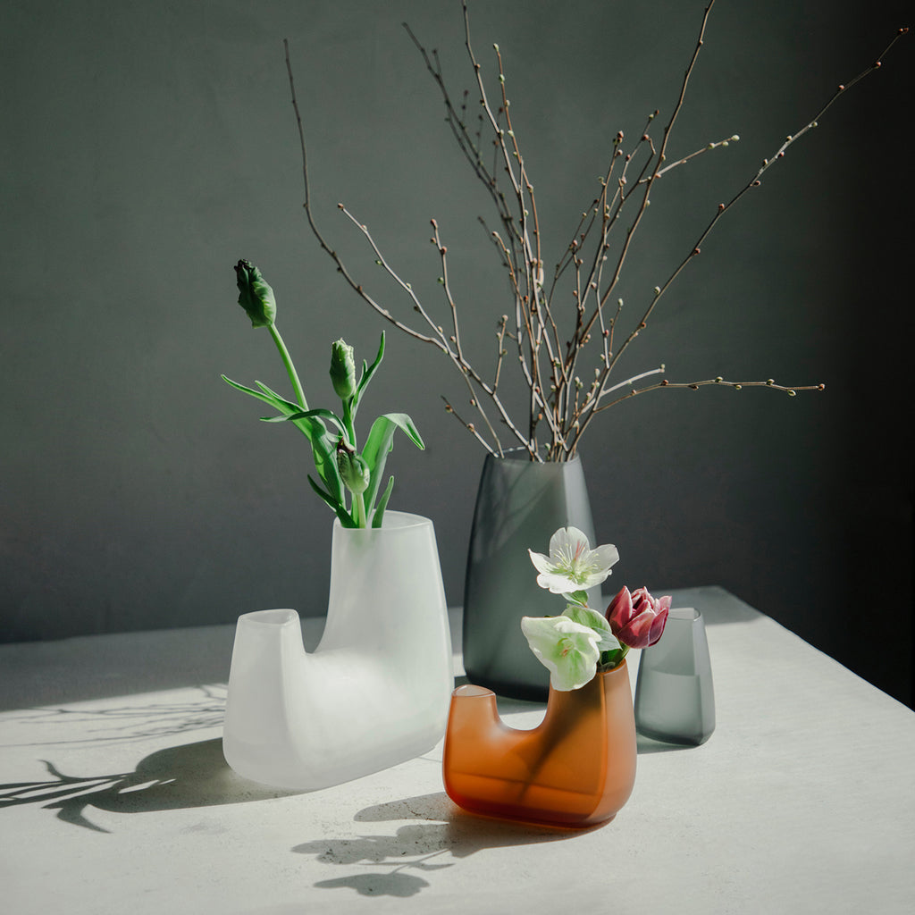 Kinto TRE vase 140x80x110mm  white 2