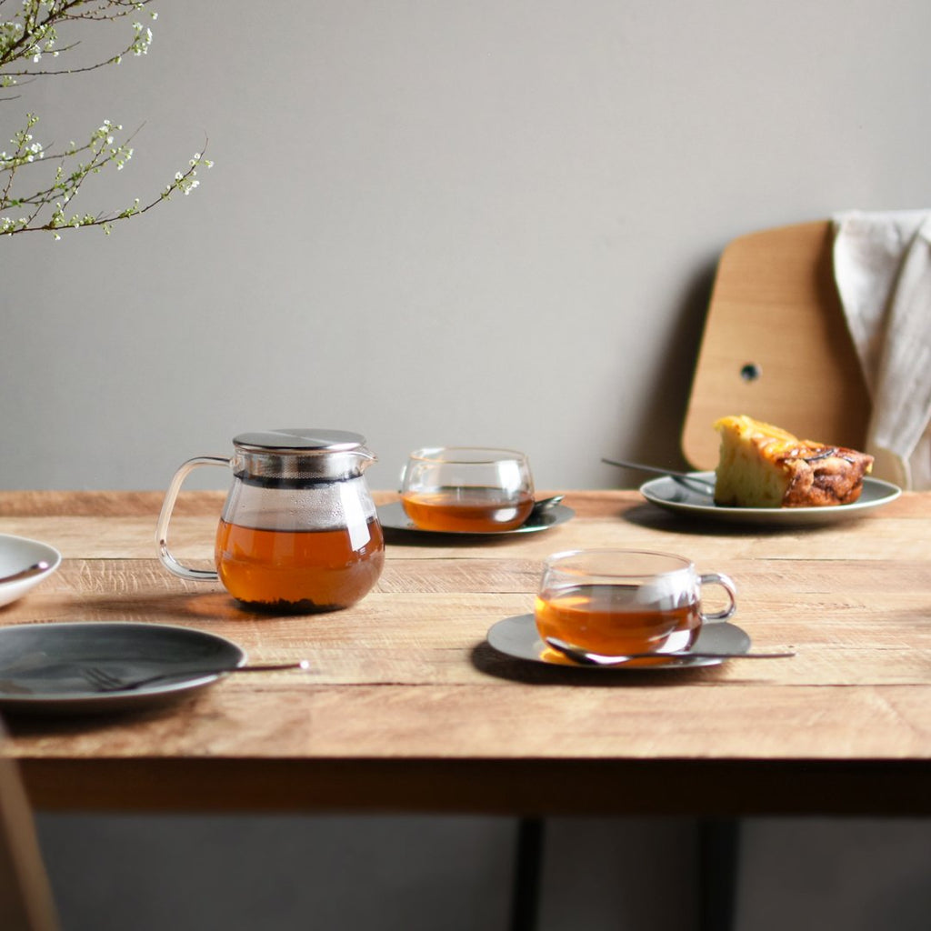 Kinto UNITEA cup & saucer 230ml stainless steel stainless steel 2