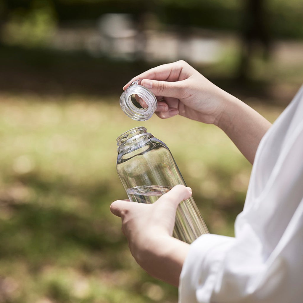 KINTO WATER BOTTLE 300/500ML SILICONE RING SET OF 2 CLEAR