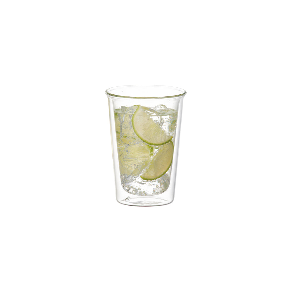  KINTO CAST DOUBLE WALL COCKTAIL GLASS 290ML  CLEAR 
