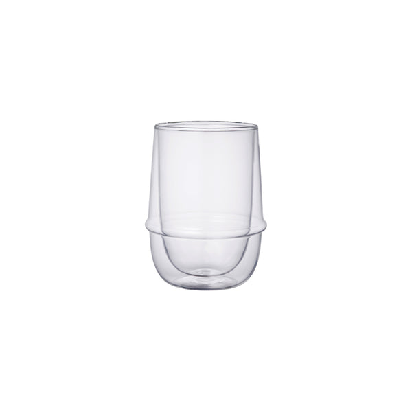 KINTO KRONOS DOUBLE WALL ICED TEA GLASS 350ML CLEAR