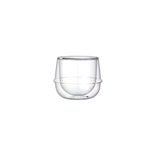 KINTO KRONOS DOUBLE WALL WINE GLASS 250ML CLEAR 