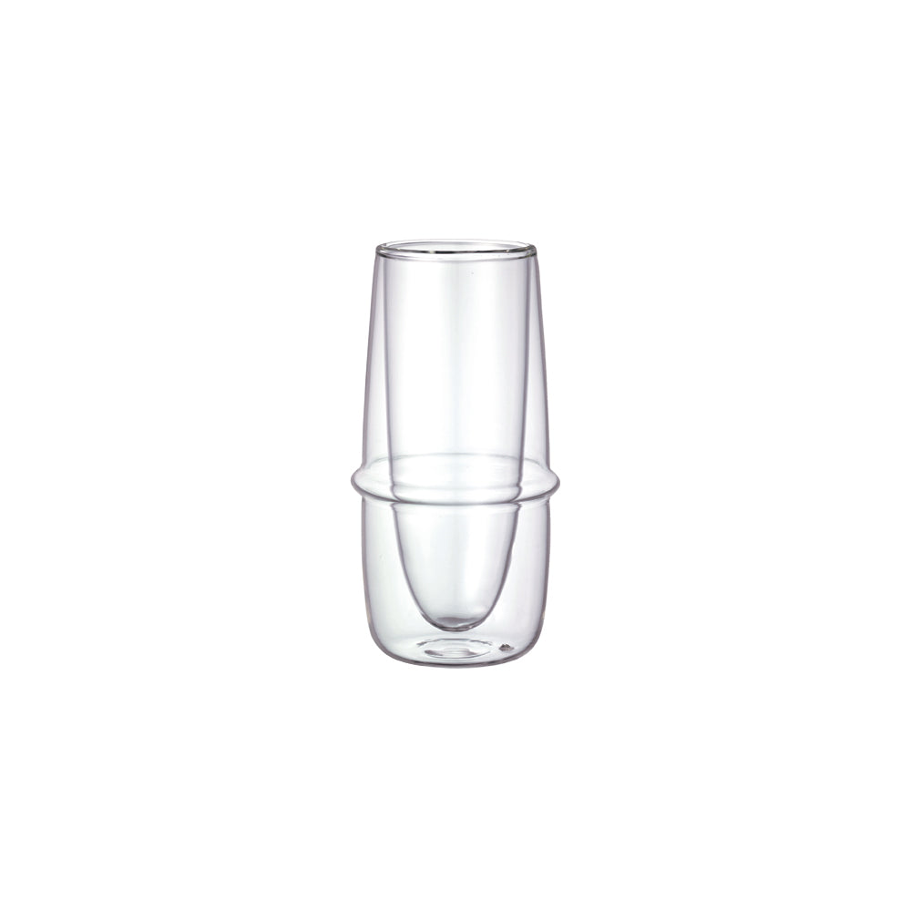  KINTO KRONOS DOUBLE WALL CHAMPAGNE GLASS 160ML  CLEAR