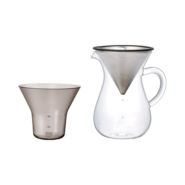 KINTO SCS COFFEE CARAFE SET 4CUPS STAINLESS STEEL 