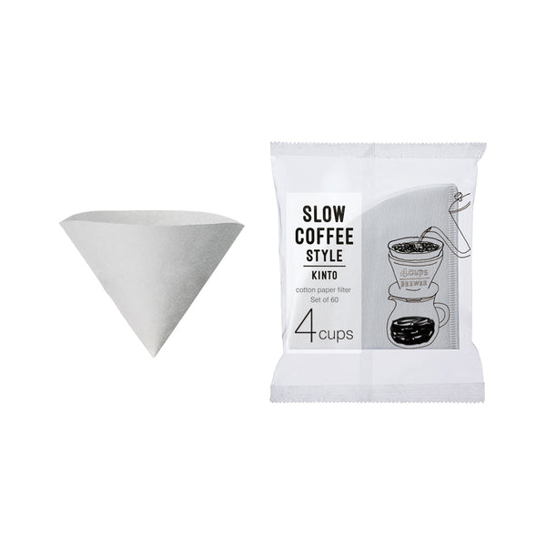KINTO SCS COTTON PAPER FILTER 4CUPS CLEAR 