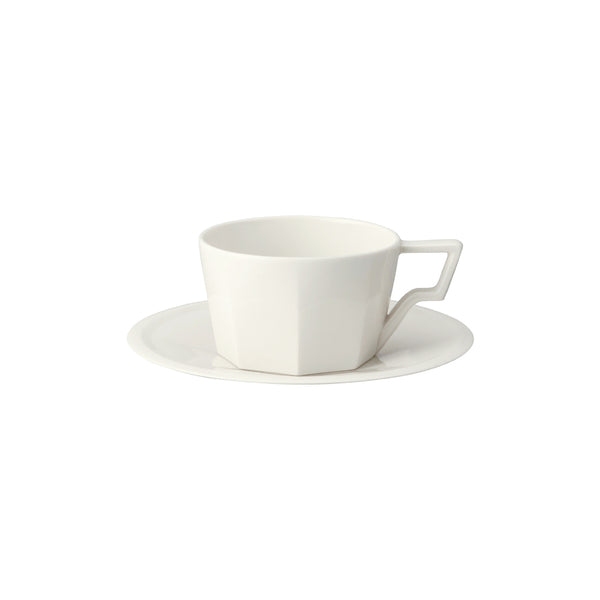 KINTO OCT CUP & SAUCER 300ML WHITE 